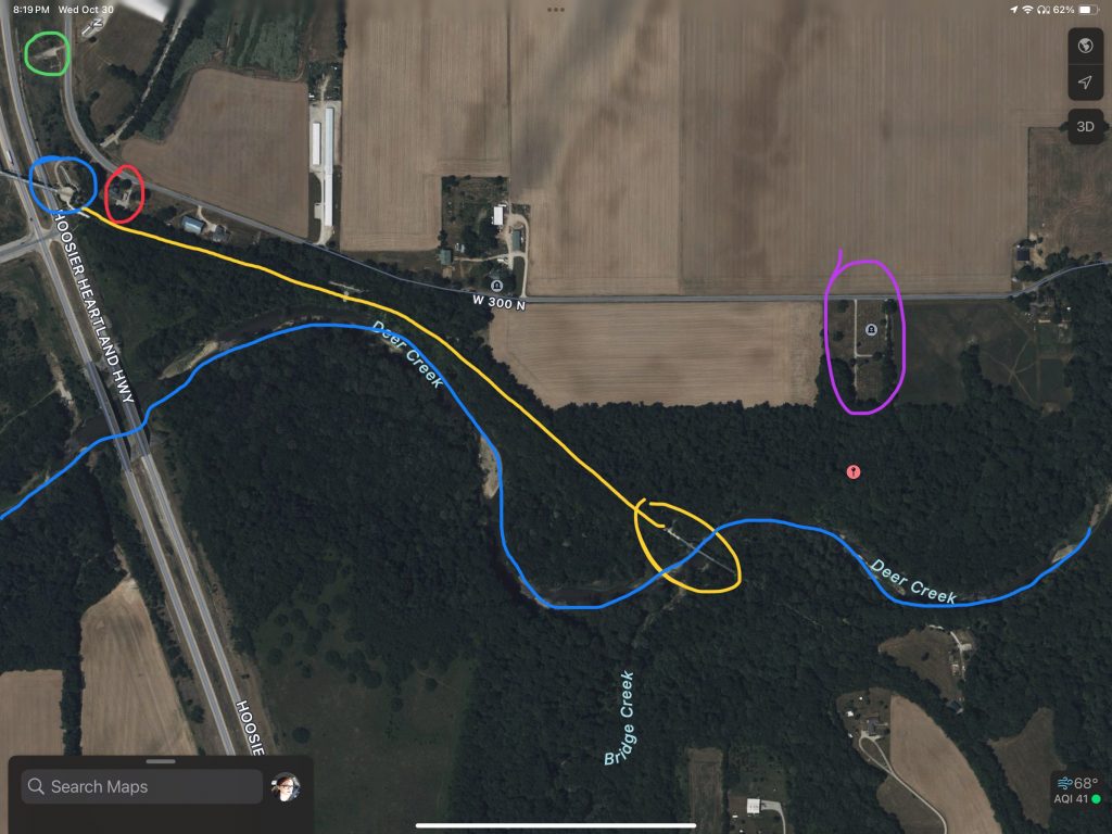 A screen capture of the 2024 Apple Map of the park.